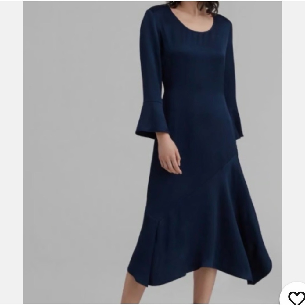 Club Monaco flounce sleeve robe dress NWT!
